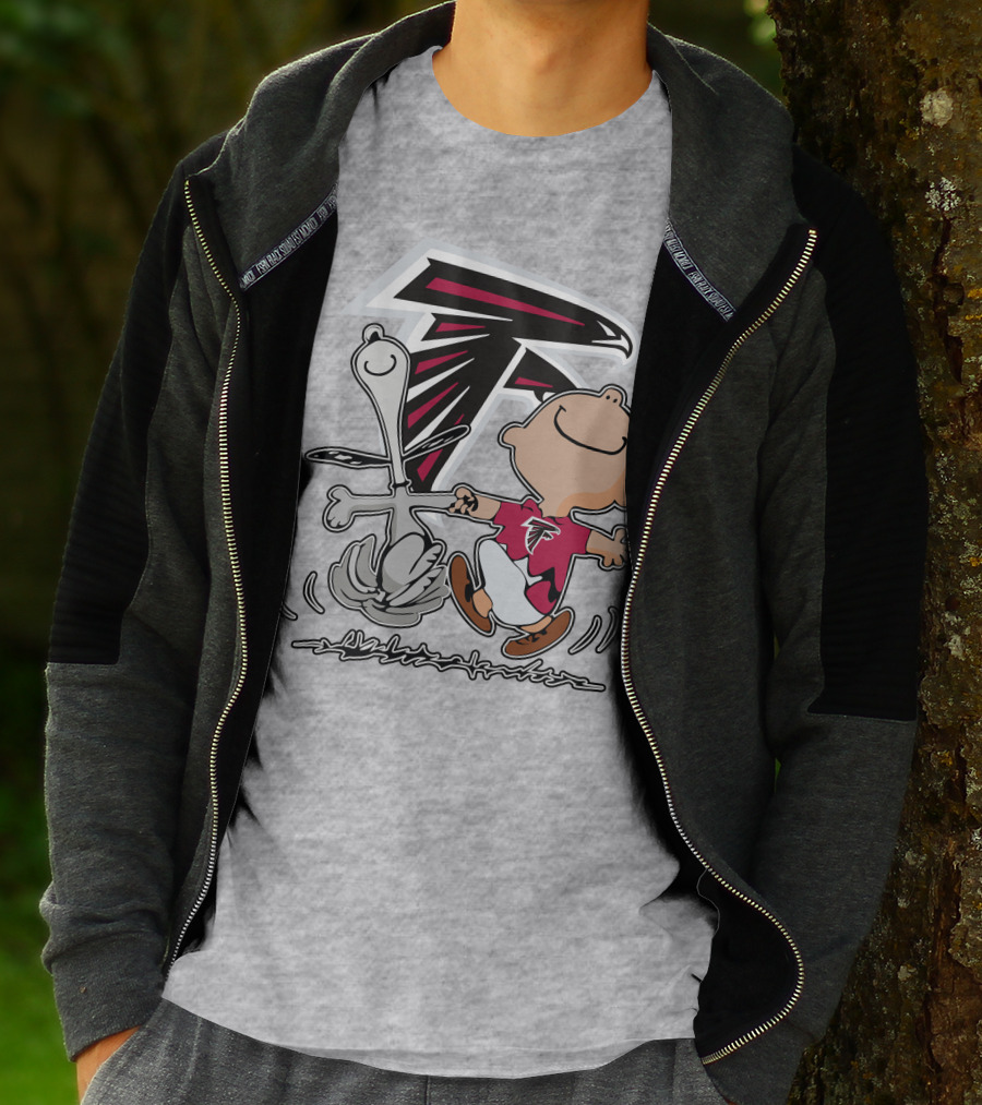 Atlanta Falcons Snoopy Dance Nfl Fan Artwork T-Shirt