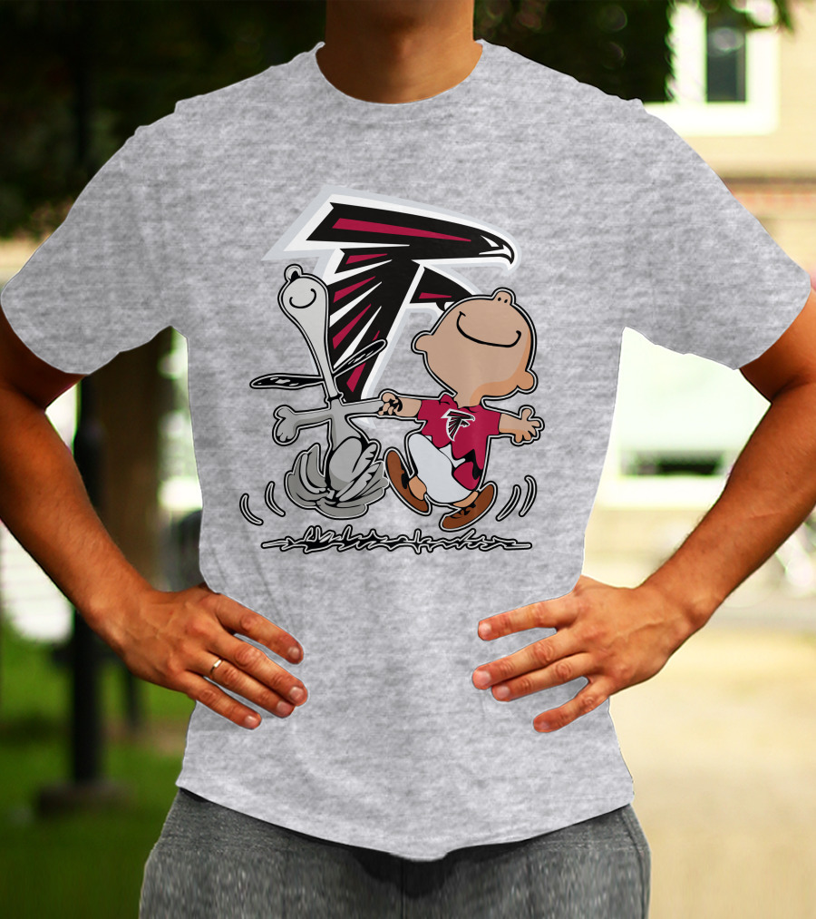 Atlanta Falcons Snoopy Dance Nfl Fan Artwork T-Shirt
