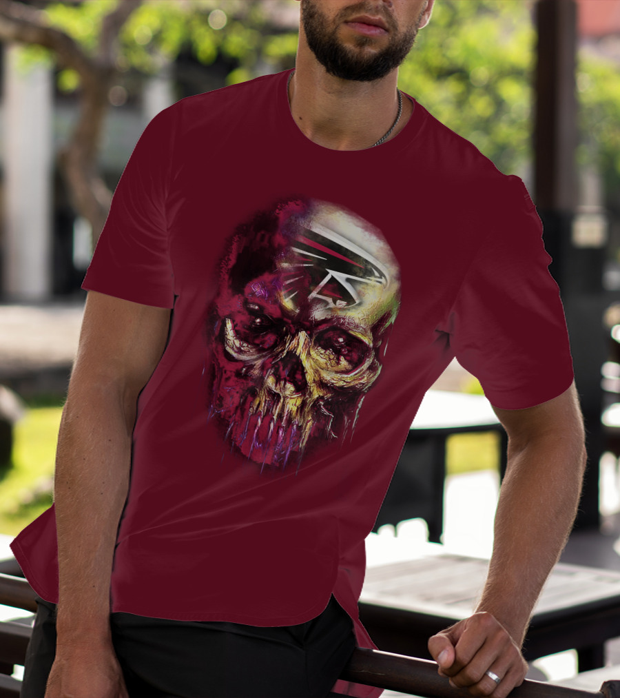 Atlanta Falcons Skull Art T-Shirt