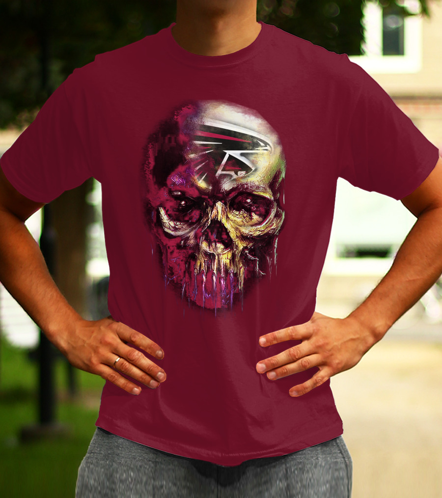Atlanta Falcons Skull Art T-Shirt