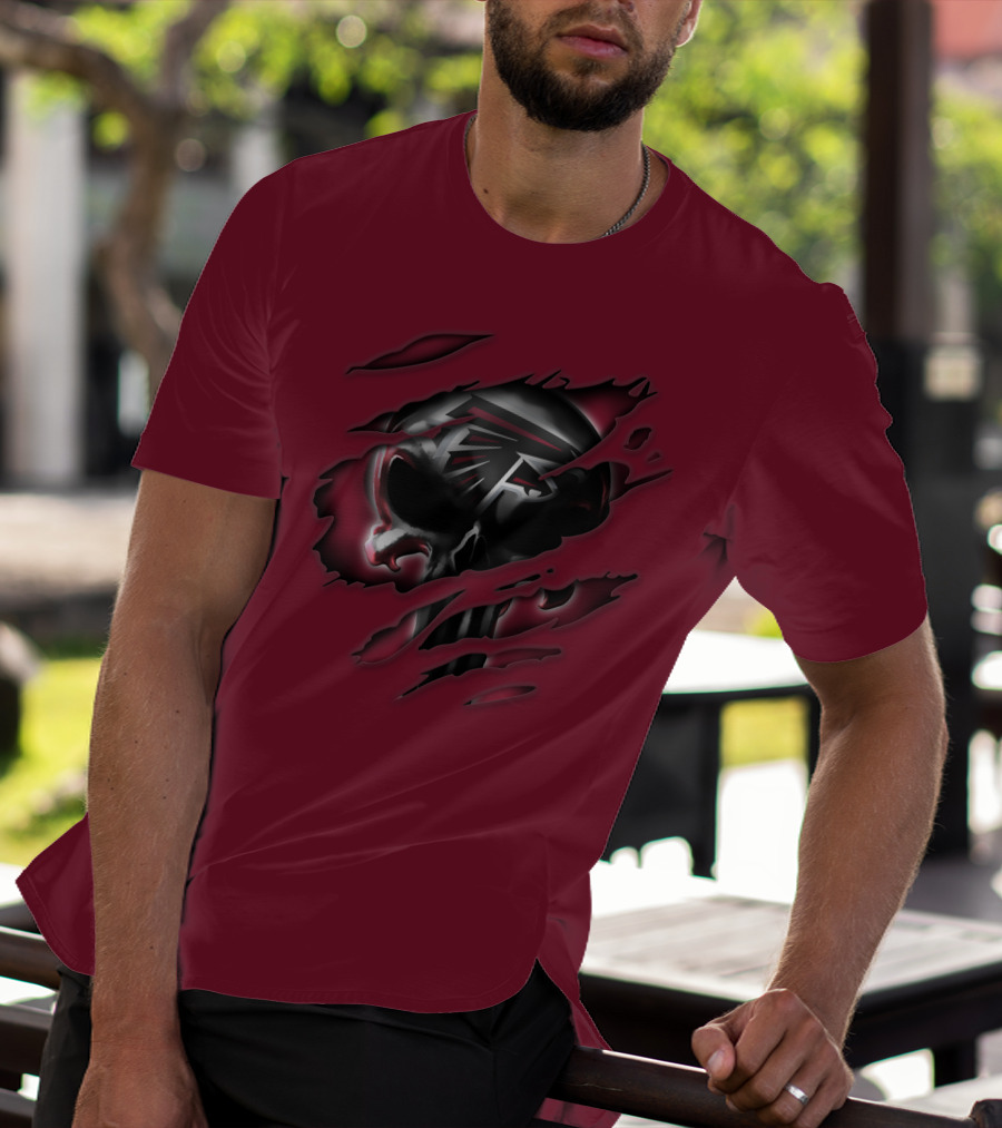 Atlanta Falcons Skull T-Shirt
