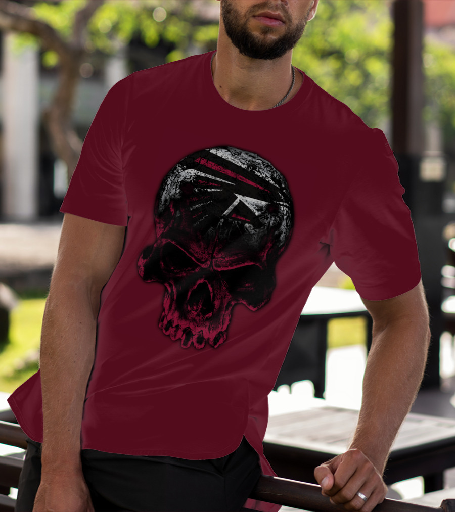 Atlanta Falcons Skull Emblem 67 T-Shirt