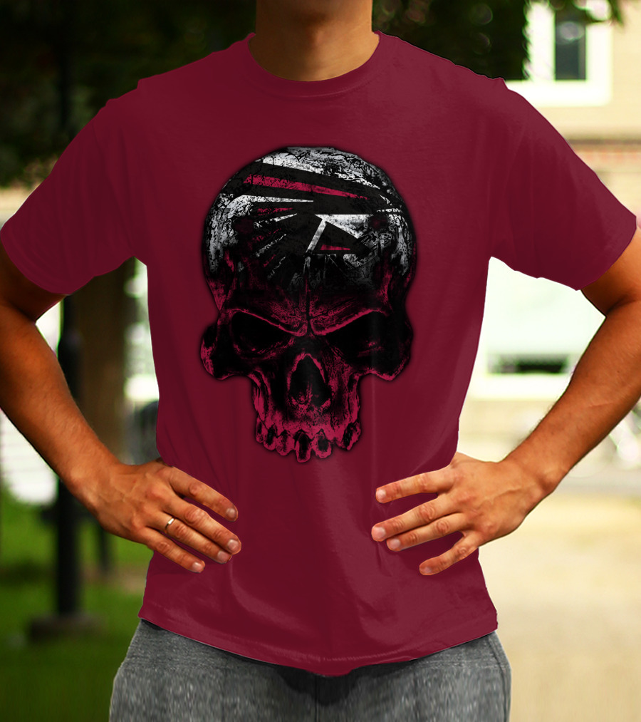 Atlanta Falcons Skull Emblem 67 T-Shirt