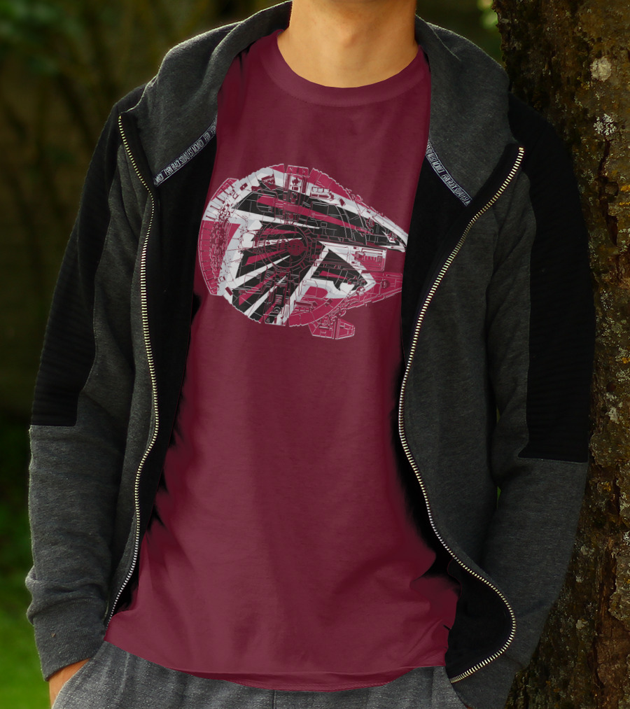 Atlanta Falcons Millennium Falcon 69 Spaceship T-Shirt