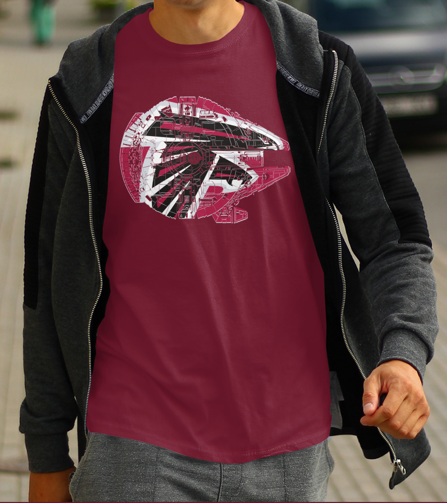 Atlanta Falcons Millennium Falcon 69 Spaceship T-Shirt