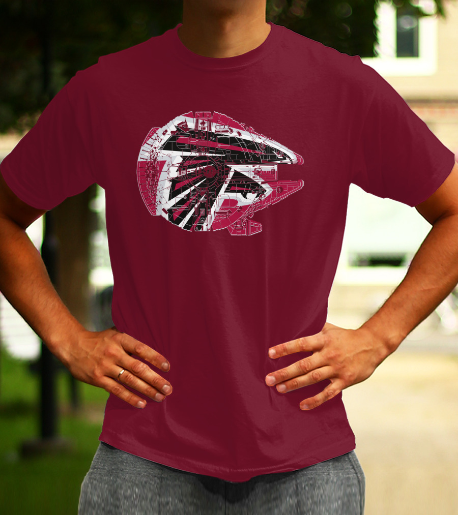 Atlanta Falcons Millennium Falcon 69 Spaceship T-Shirt