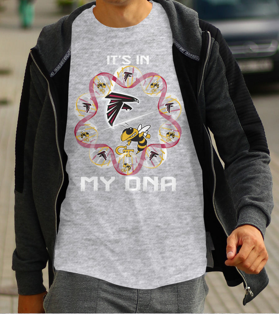 It's In My Dna Atlanta Falcons Georgia Tech T-Shirt