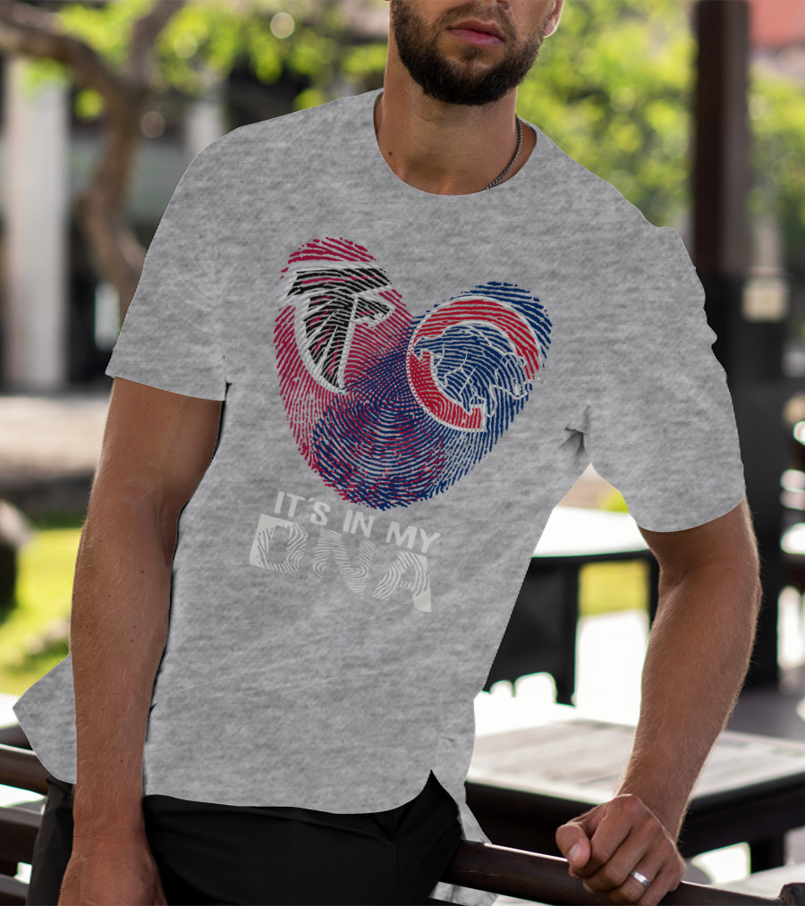 Atlanta Falcons Chicago Cubs It's In My Dna T-Shirt