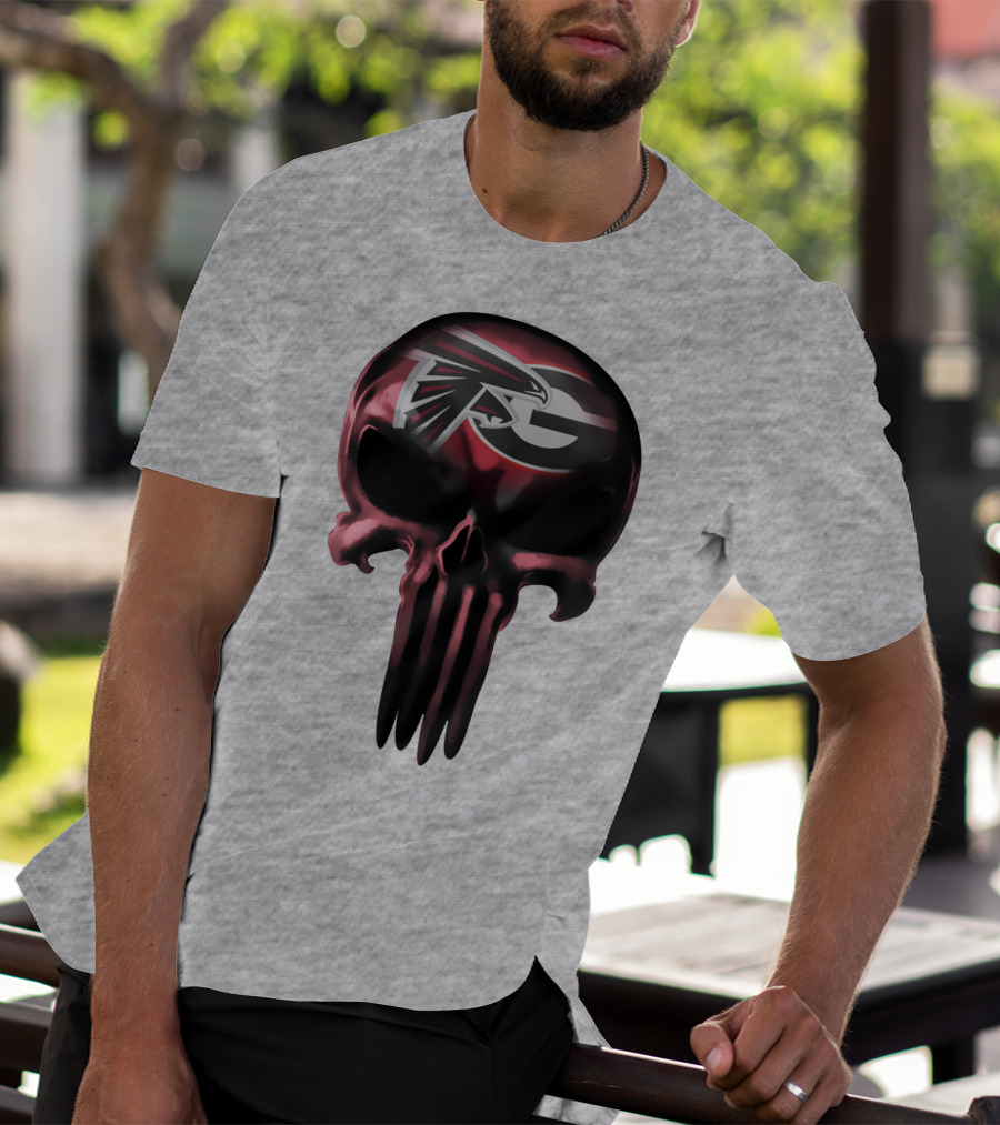 Atlanta Falcons G Logo Skull T-Shirt