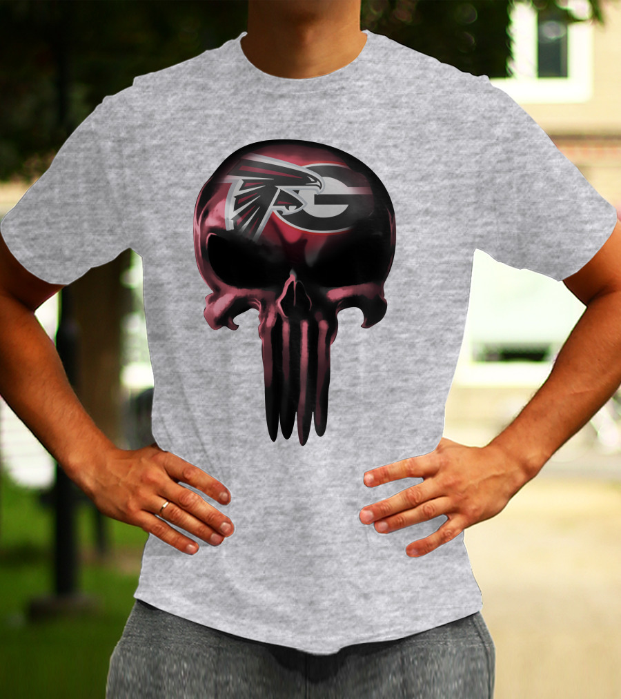Atlanta Falcons G Logo Skull T-Shirt