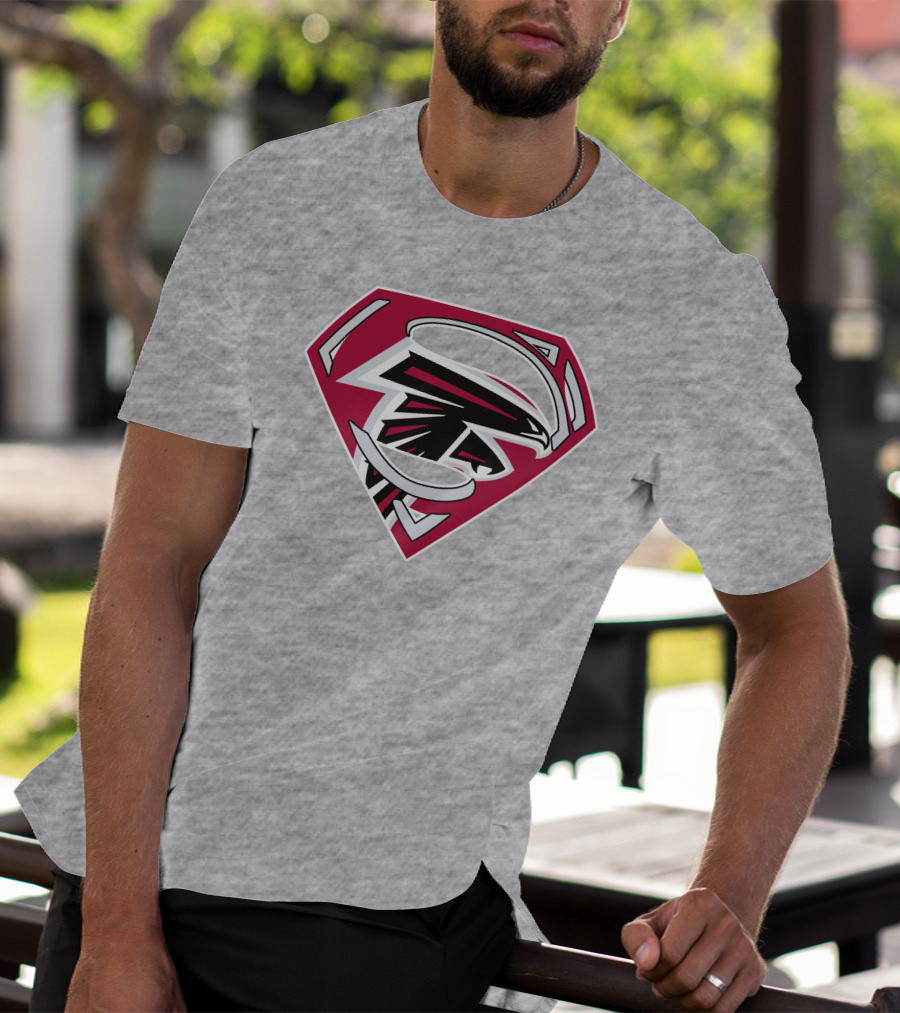 Atlanta Falcons 89 Superhero Shield T-Shirt