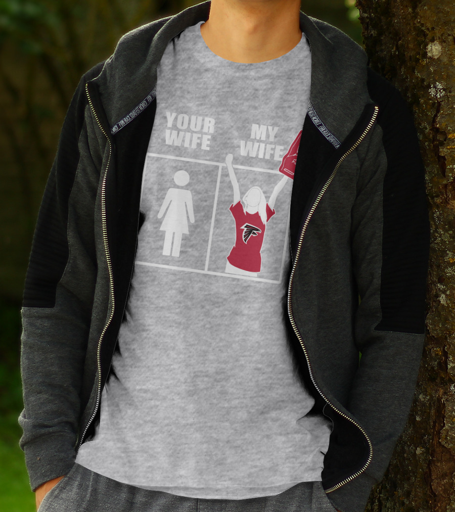 Atlanta Falcons 91 Your Wife My Wife T-Shirt