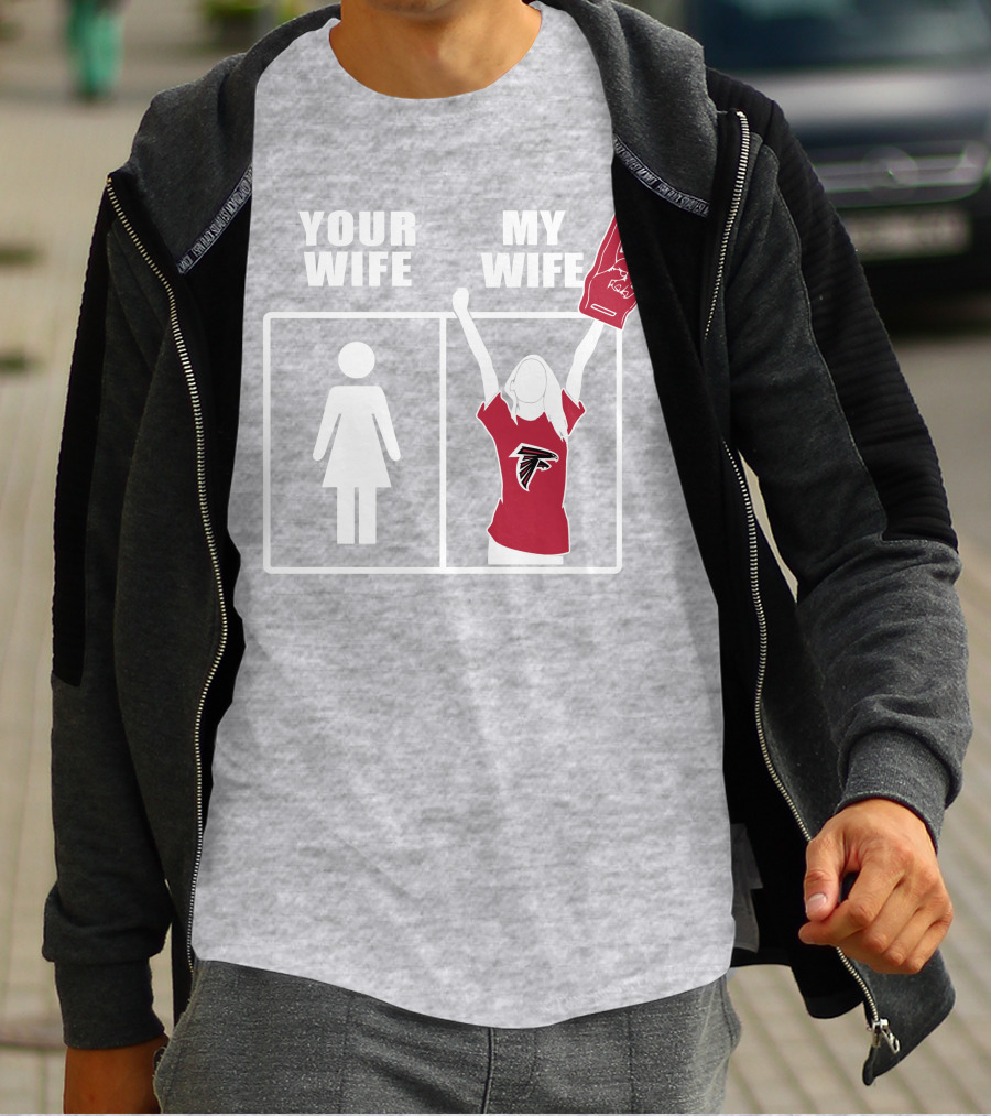 Atlanta Falcons 91 Your Wife My Wife T-Shirt