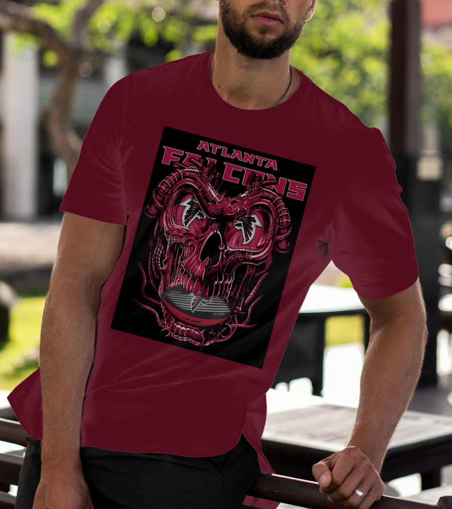 Atlanta Falcons Dragonskull Helmet T-Shirt