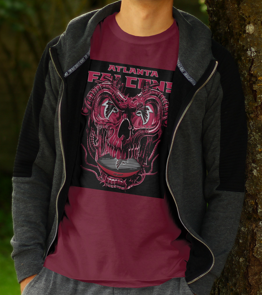 Atlanta Falcons Dragonskull Helmet T-Shirt