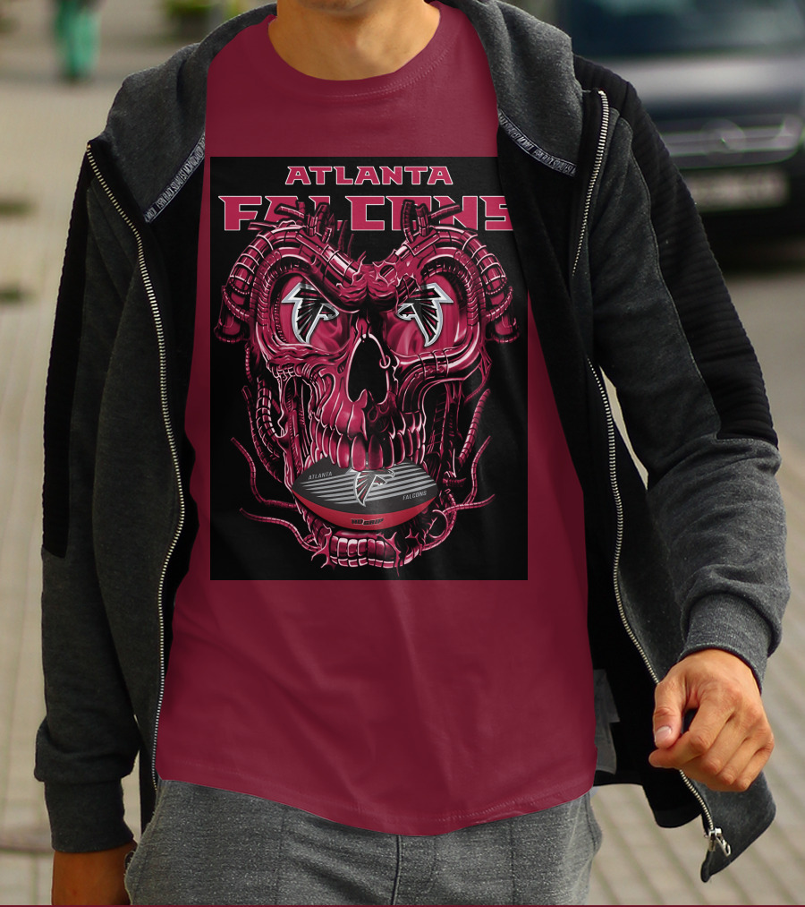 Atlanta Falcons Dragonskull Helmet T-Shirt