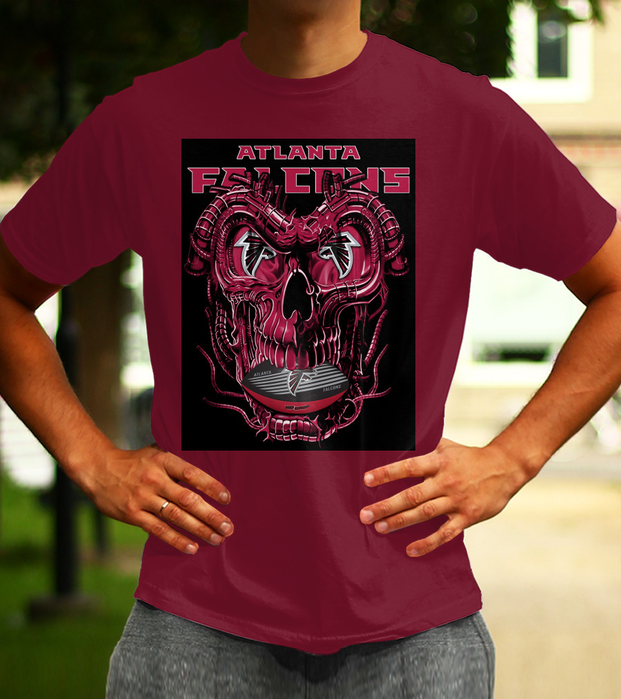 Atlanta Falcons Dragonskull Helmet T-Shirt