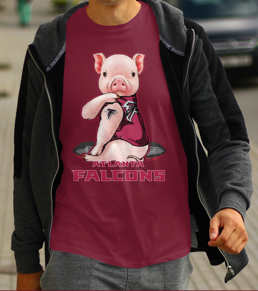 Atlanta Falcons Pig Mascot T-Shirt