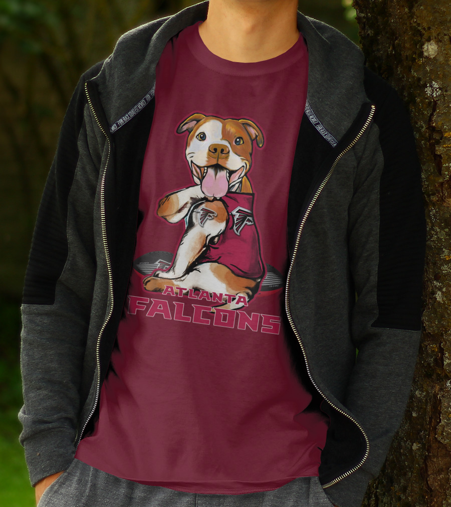 Atlanta Falcons Pittbull Football Fan T-Shirt