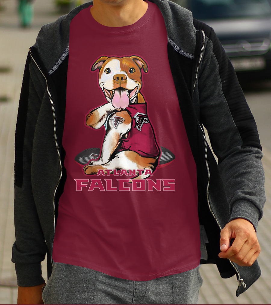 Atlanta Falcons Pittbull Football Fan T-Shirt