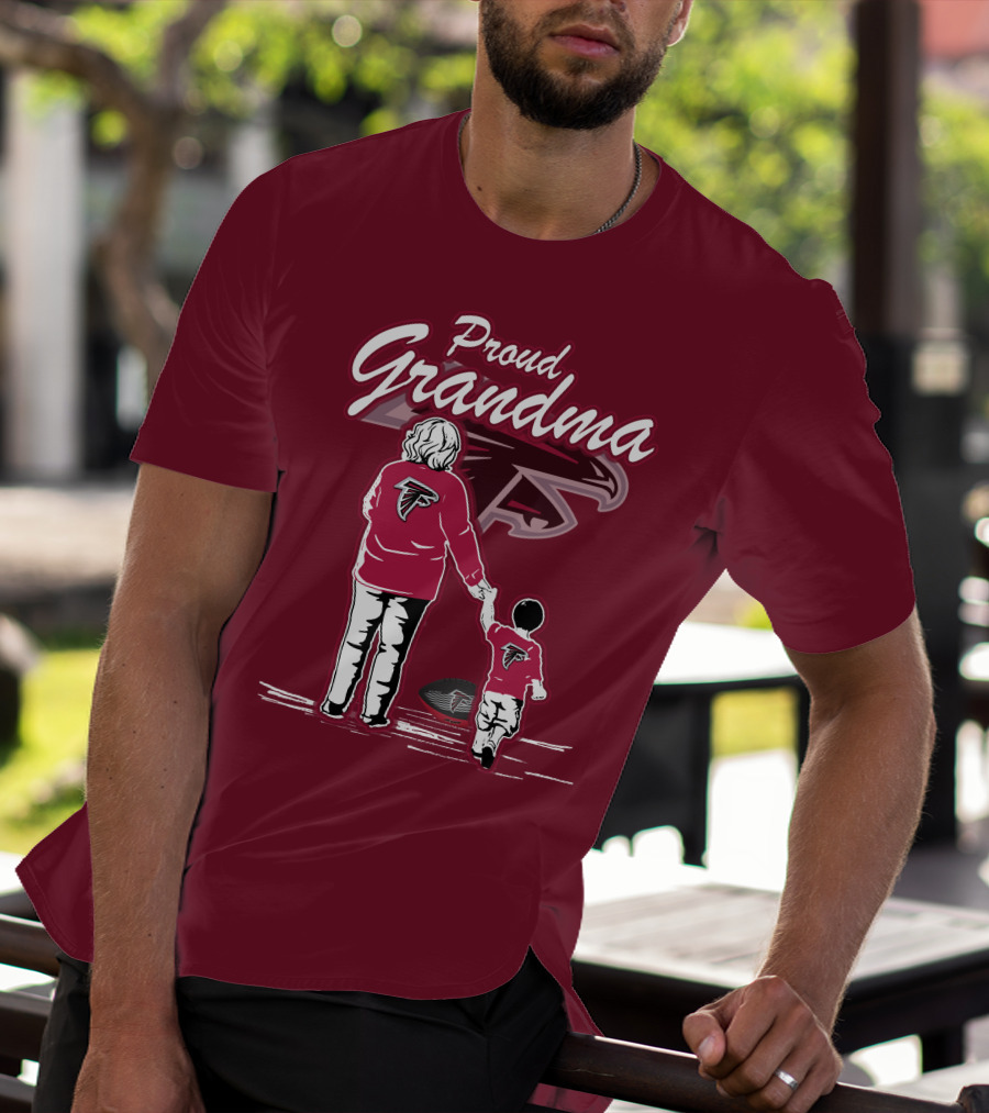 Proud Grandma Atlanta Falcons Football Family T-Shirt