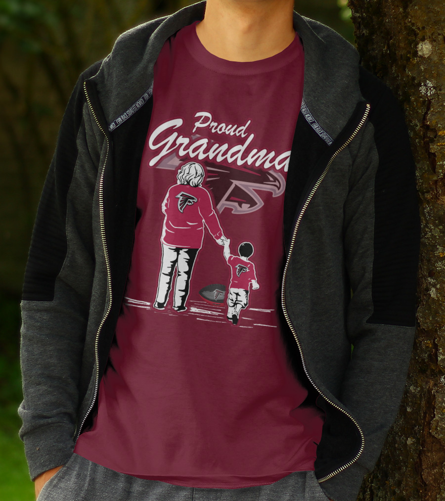 Proud Grandma Atlanta Falcons Football Family T-Shirt