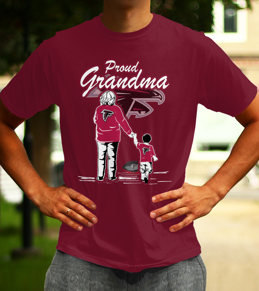 Proud Grandma Atlanta Falcons Football Family T-Shirt