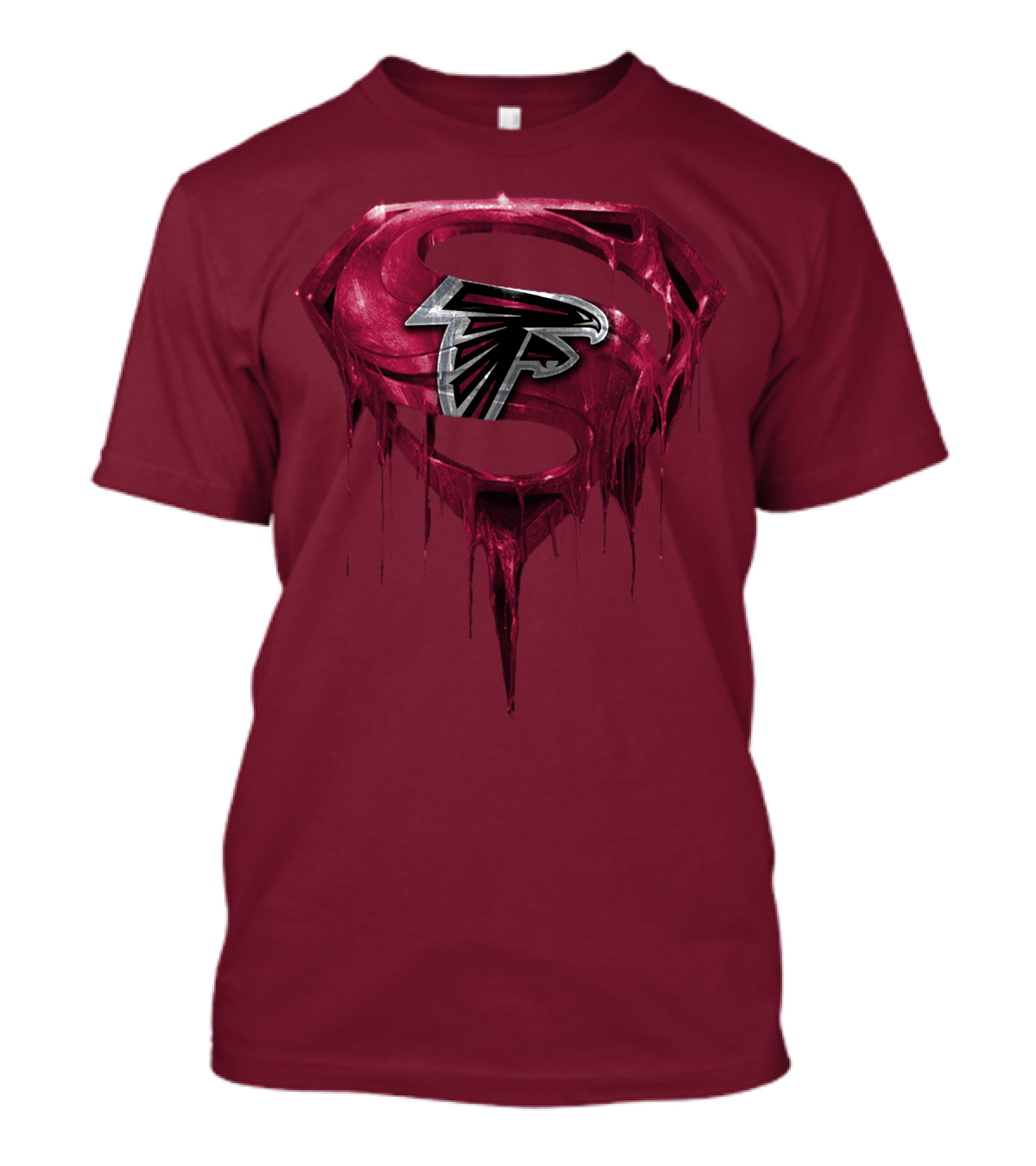 Spm Atlanta Falcons Superhero Emblem T-Shirt