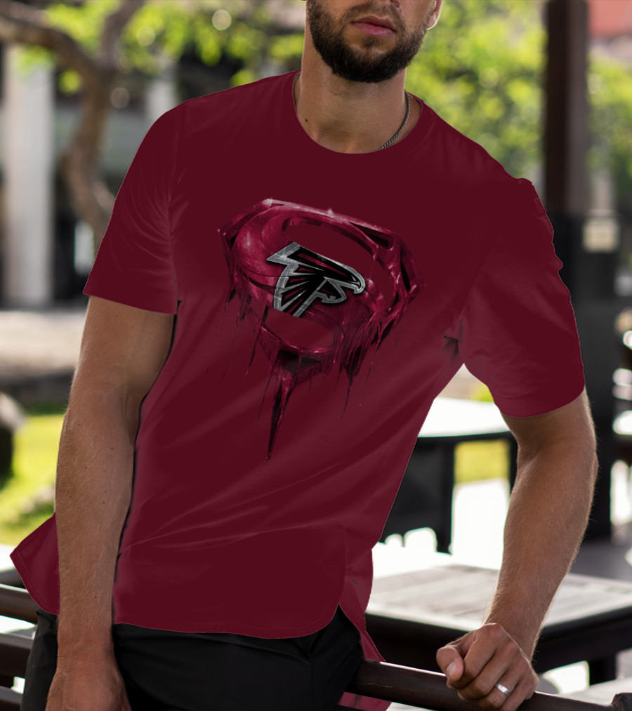 Spm Atlanta Falcons Superhero Emblem T-Shirt