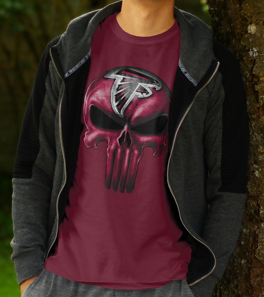 Atlanta Falcons Skull T-Shirt