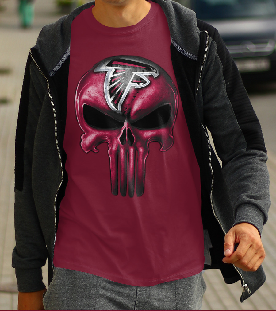 Atlanta Falcons Skull T-Shirt