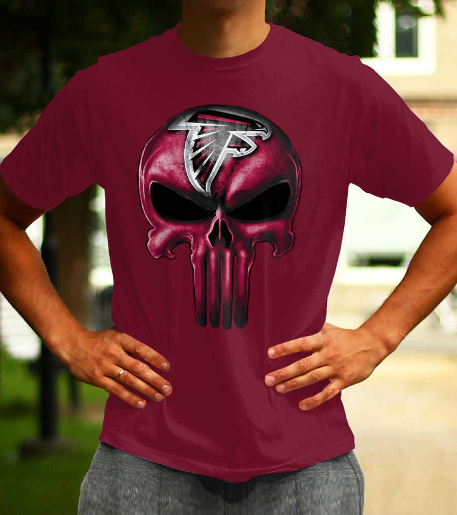 Atlanta Falcons Skull T-Shirt