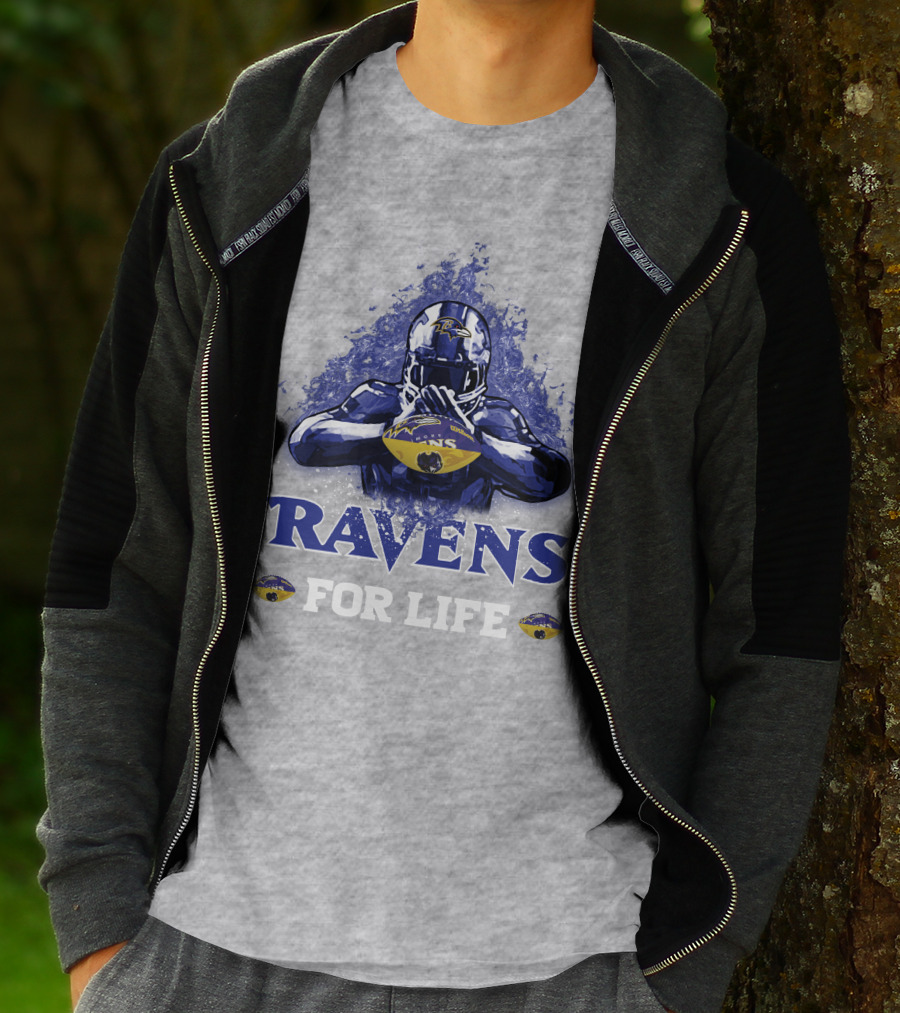 Ravens For Life Baltimore Football Enthusiast Loyalty T-Shirt