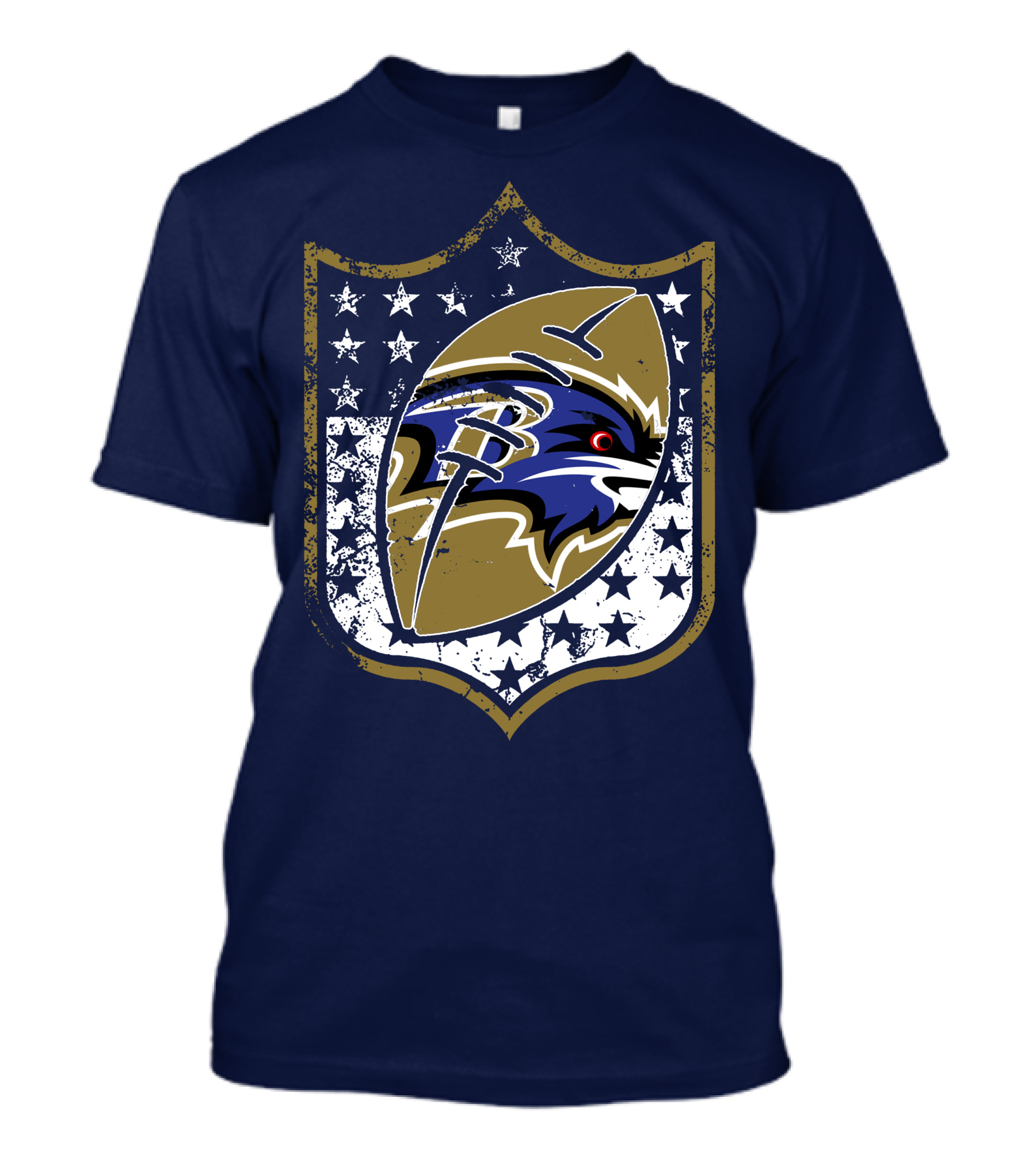 Baltimore Ravens 45 Stars Shield T-Shirt