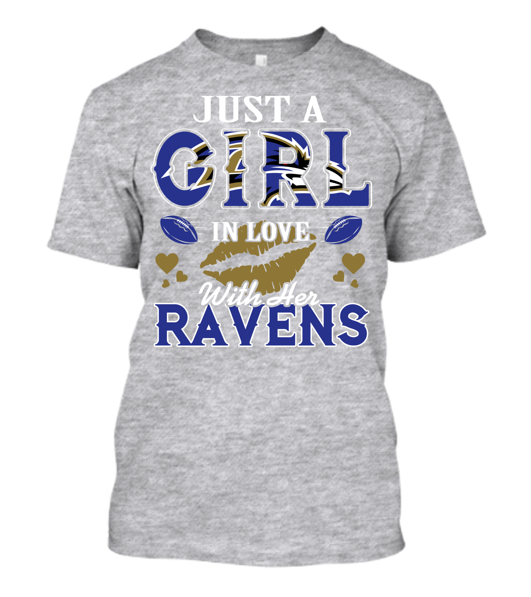 Just A Girl In Love With Her Baltimore Ravens T-Shirt