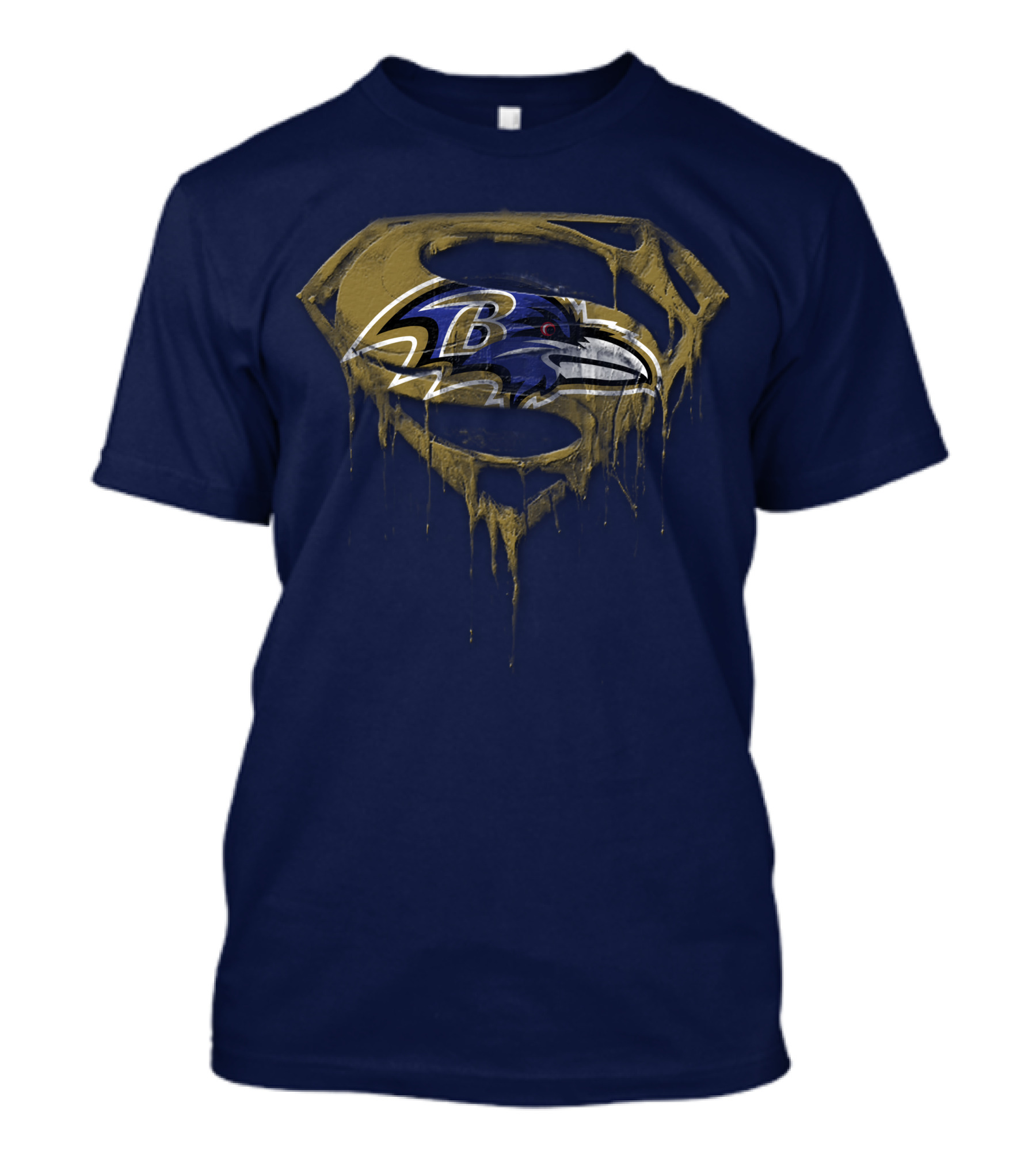 Baltimore Ravens Superman Logo Fusion T-Shirt