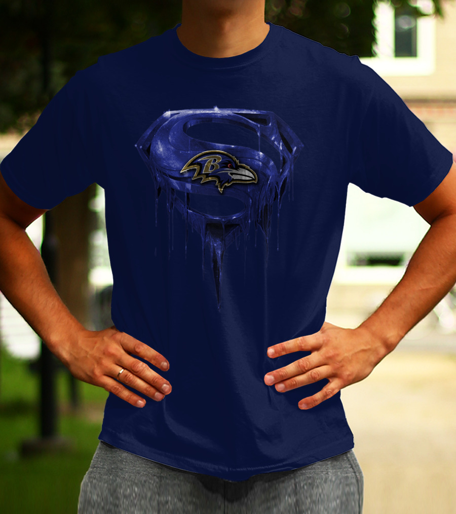 Superman Baltimore Ravens T-Shirt