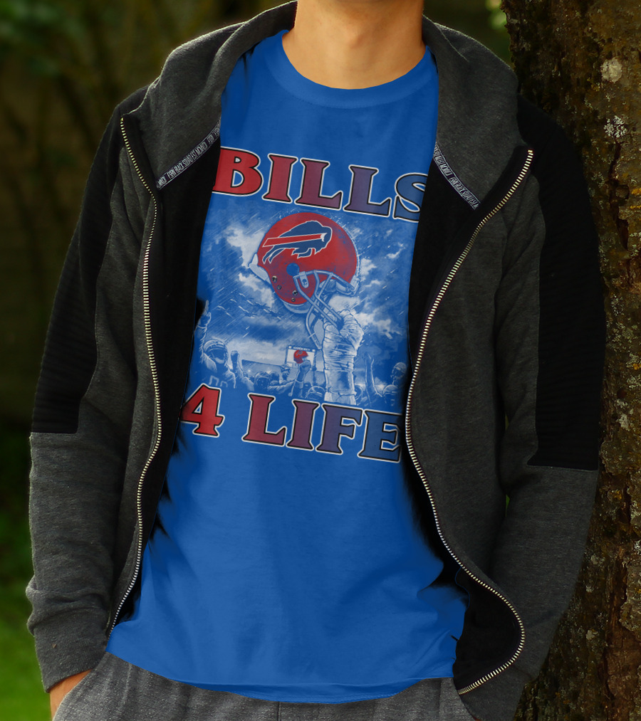 Bills 4 Life Buffalo Bills Helmet Celebration T-Shirt