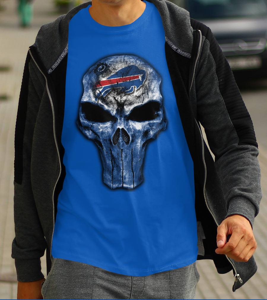 Buffalo Bills Skull Icon T-Shirt
