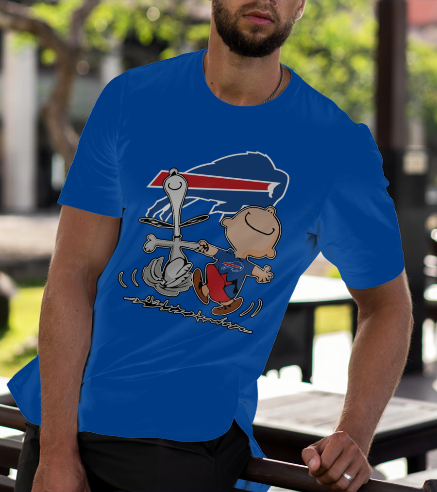 Buffalo Bills Peanuts Dancing Snoopy T-Shirt