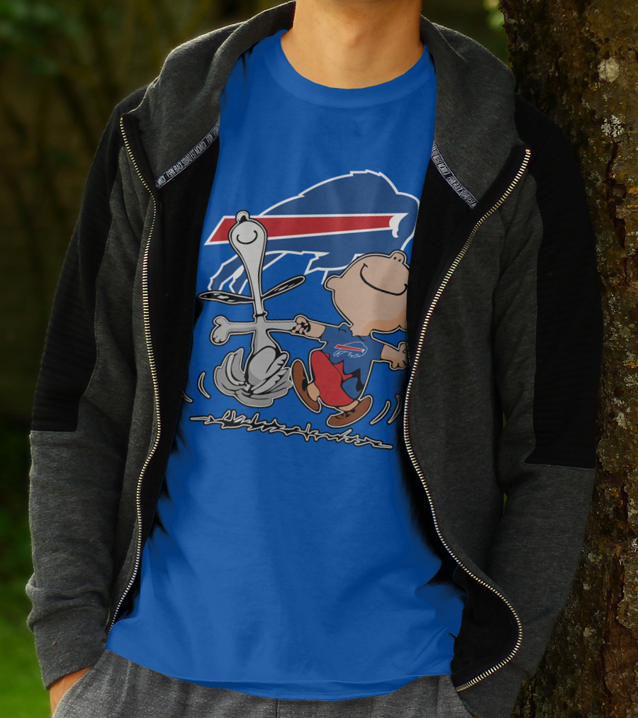 Buffalo Bills Peanuts Dancing Snoopy T-Shirt
