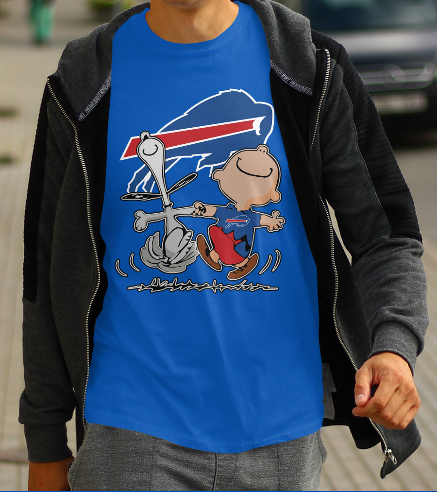 Buffalo Bills Peanuts Dancing Snoopy T-Shirt