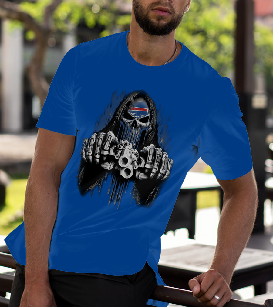 Buffalo Bills Mafia Grim Reaper Gunslinger T-Shirt
