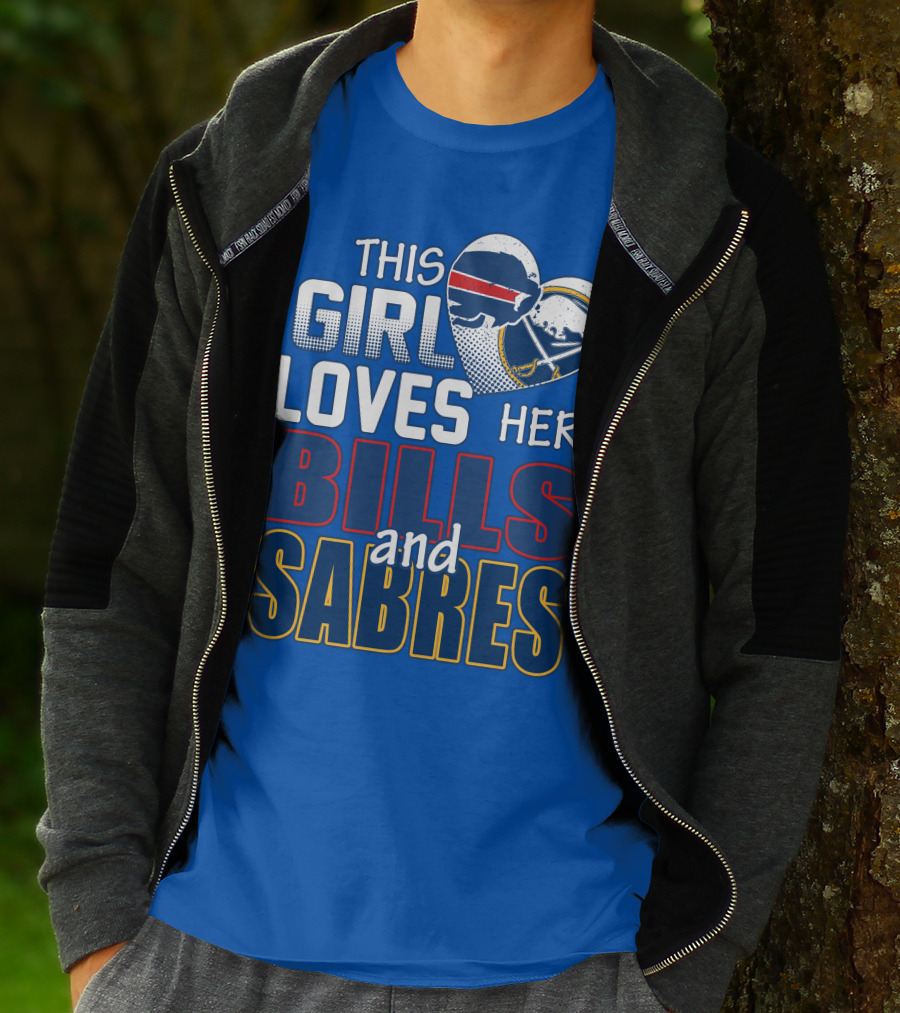 This Girl Loves Her Bills And Sabres T-Shirt
