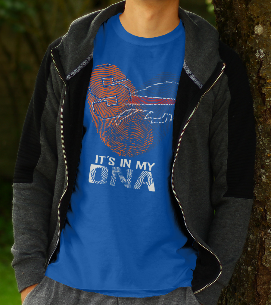 Buffalo Bills It's In My Dna Fingerprint Heart T-Shirt