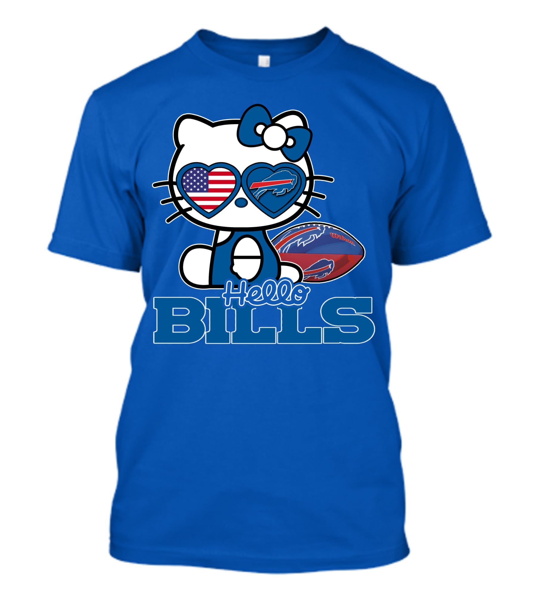 Hello Bills Buffalo American Football Kitty T-Shirt