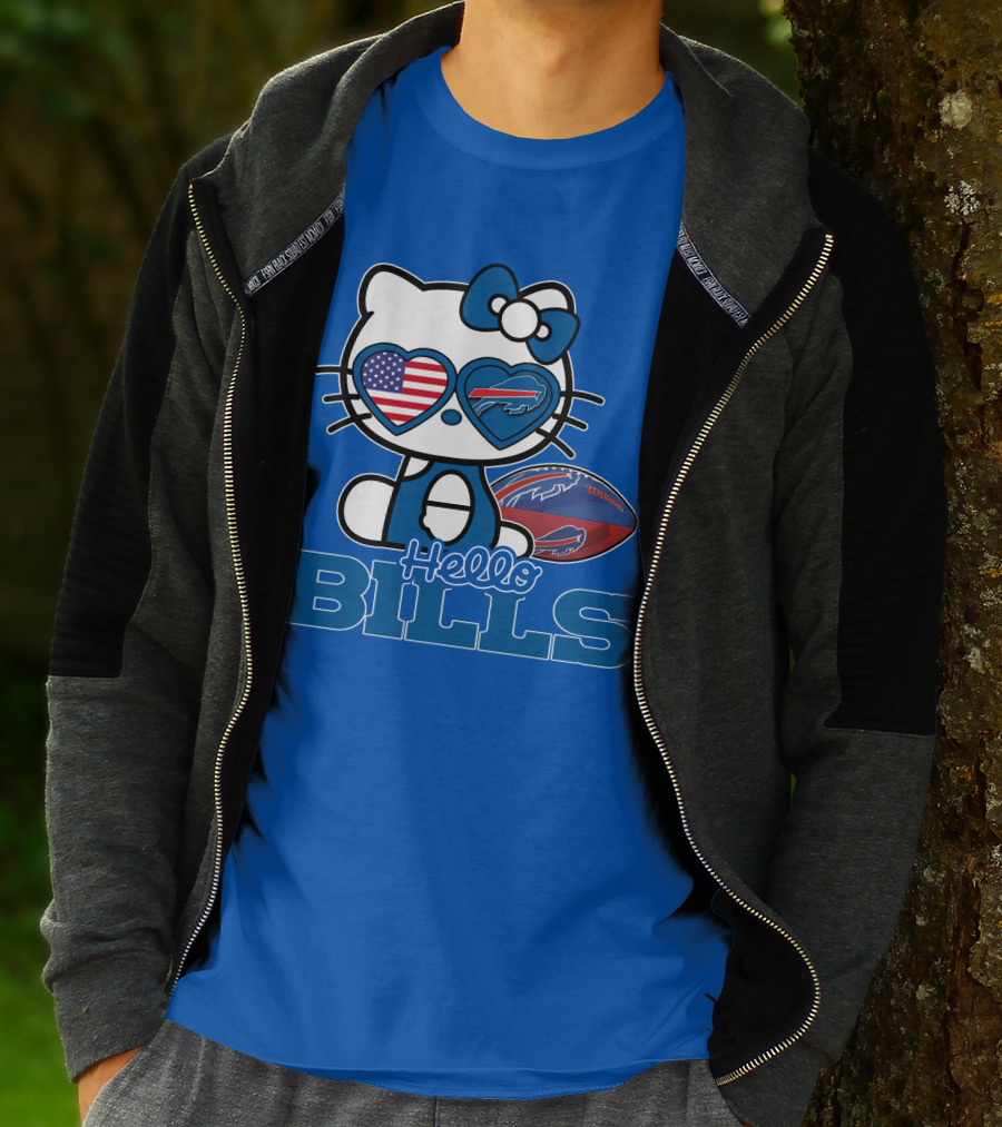 Hello Bills Buffalo American Football Kitty T-Shirt