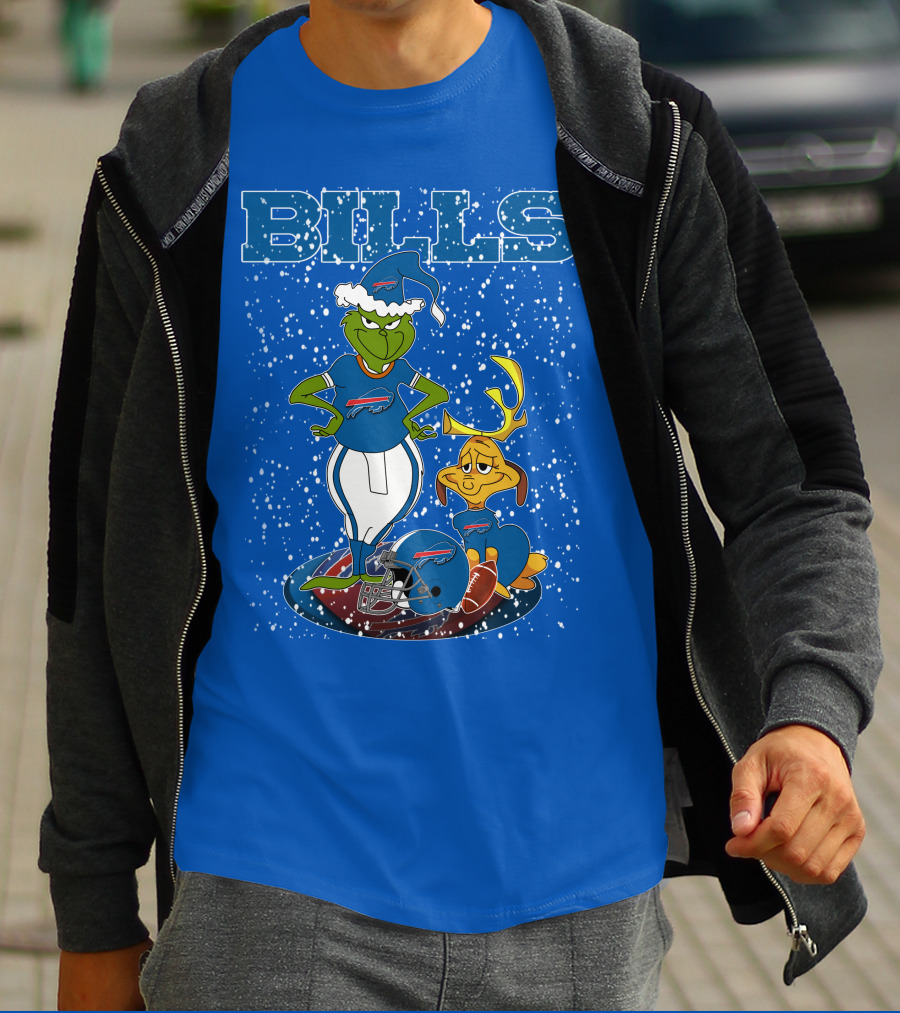 Grinchxmas Bills Christmas NFL Buffalo Bills Football Grinch T-Shirt