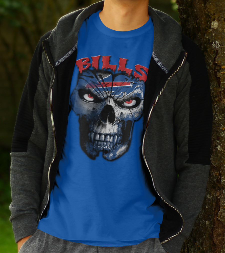 Buffalo Bills Skull Logo T-Shirt