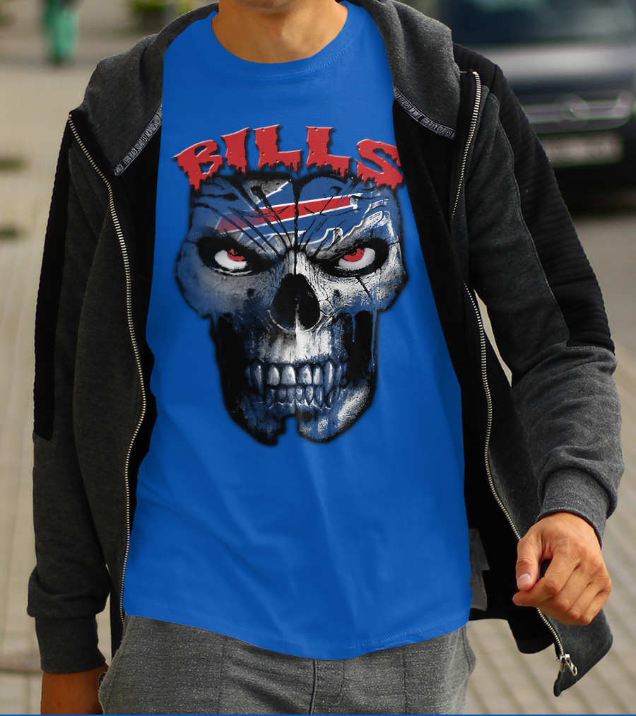 Buffalo Bills Skull Logo T-Shirt